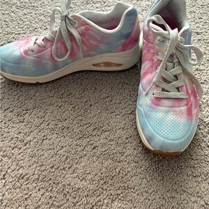 Sketchers Uno Hyped Hippie Rainbow Wedge Sneakers Size 7